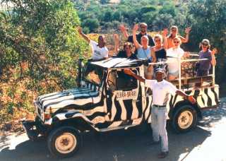 This is the jeep that my wife and I were in, (That's me, back row, centre)